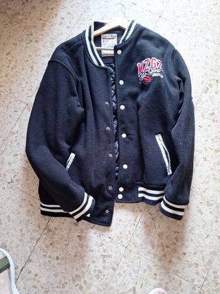 Chaqueta bomber negra