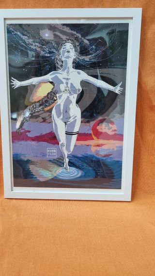 Ilustración Prints enmarcada