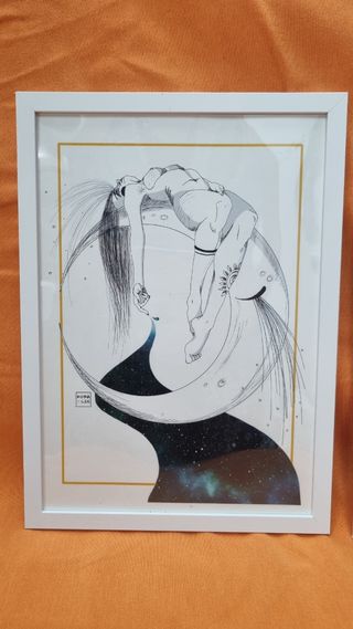 Ilustración Prints enmarcada