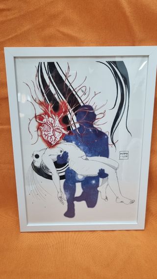 Ilustración Prints enmarcada