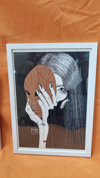 Ilustración Prints enmarcada