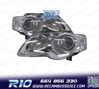 FAROS PARA VOLKSWAGEN VW PASSAT 05-10 FONDO CROMO
