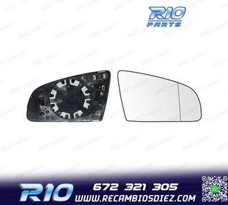 CRISTAL ESPEJO BASE DERECHO AUDI A3 8P 03-08