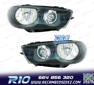 FAROS PARA VOLKSWAGEN VW SCIROCCO 08-14 FONDO NEGRO