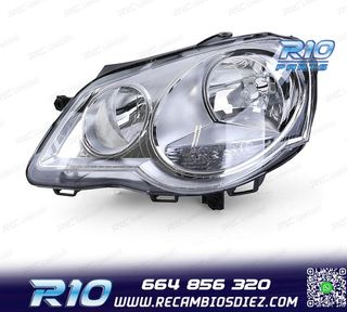 FARO IZQ PARA VOLKSWAGEN VW POLO VI 05-09 CROMO