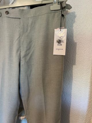 Traje JVZ hombre talla M color gris menta