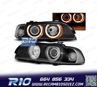 FAROS XENON BMW E39 00-03 OJOS ANGEL FONDO NEGRO