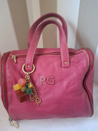 Bolso Purificación García Piel Rosa