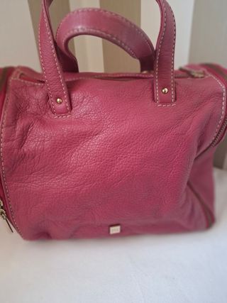 Bolso Purificación García Piel Rosa