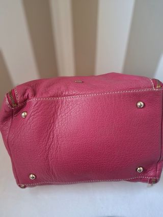 Bolso Purificación García Piel Rosa