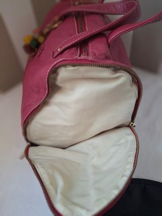 Bolso Purificación García Piel Rosa