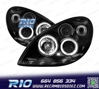 FAROS PARA CITROEN XSARA 99-04 OJOS ANGEL FONDO NEGRO