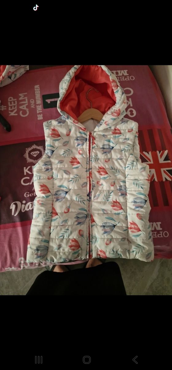 Smanicato fantasia floreale taglia 11/12