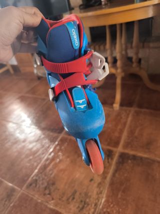 Patines en línea ajustables azules