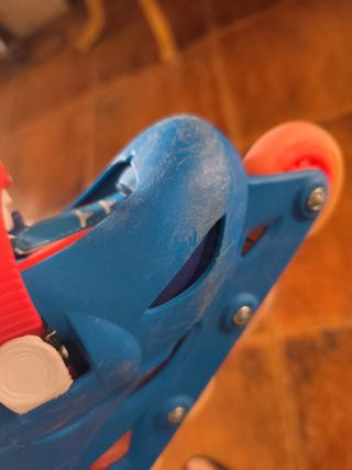 Patines en línea ajustables azules