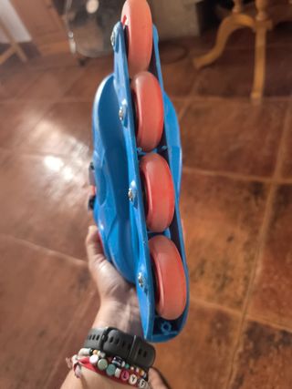 Patines en línea ajustables azules