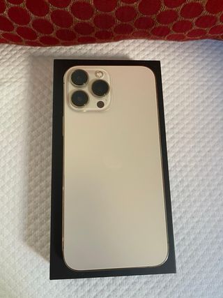 iPhone Apple 13 pro max Dorado de 250 memoria,