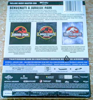Parque Jurásico steelbook UHD 4K Caja de Madera