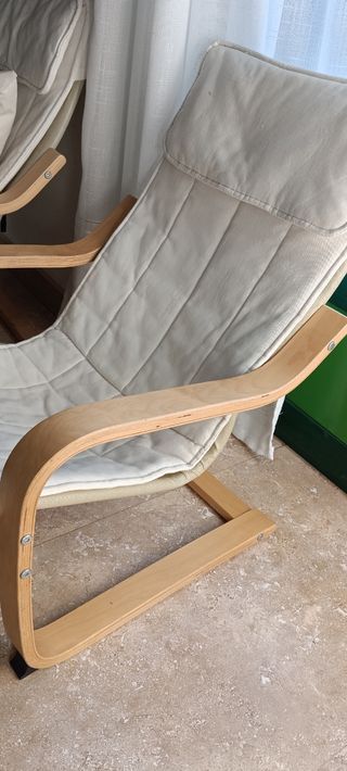 Silla Poäng para niños Ikea Beige Madera