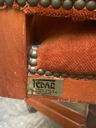 Sillón de oficina vintage terciopelo