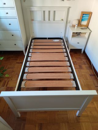 Cama blanca + somier