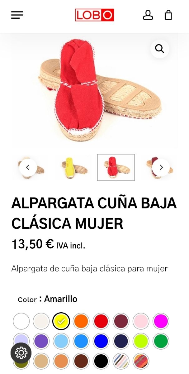 Alpargatas Rojas Talla 35