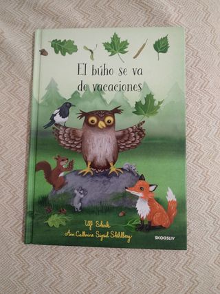 Libro de cuentos El búho se va de vacaciones.