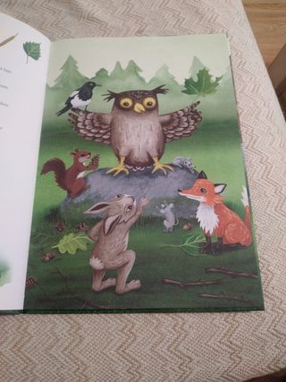 Libro de cuentos El búho se va de vacaciones.