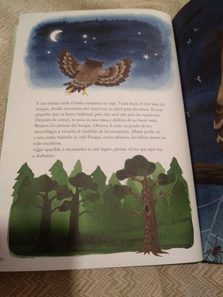 Libro de cuentos El búho se va de vacaciones.