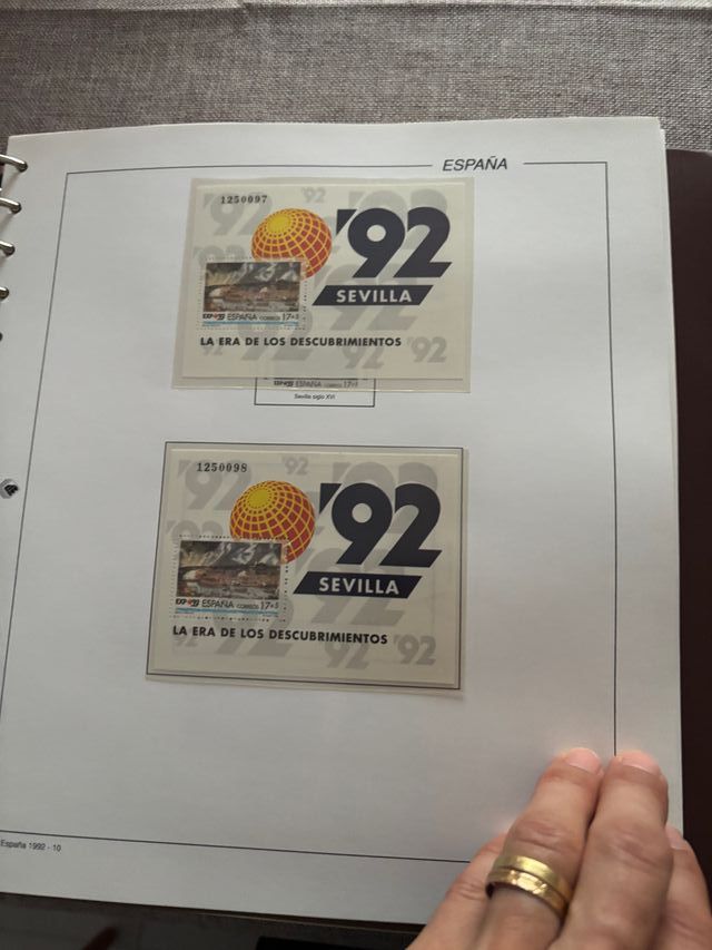 Álbum de sellos Filabo 1992