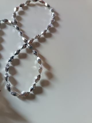 Cuentas Abalorios Perlas y Plata