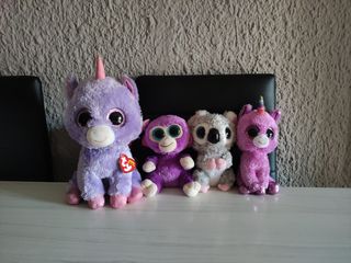 Lote 4 Peluches Ty Originales