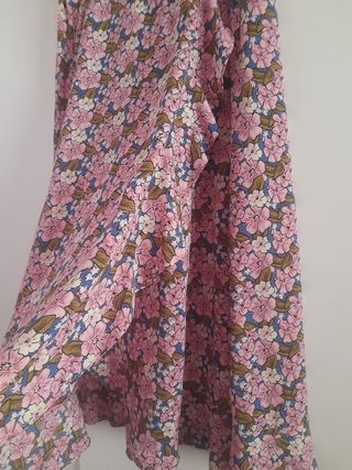 Falda larga floral
