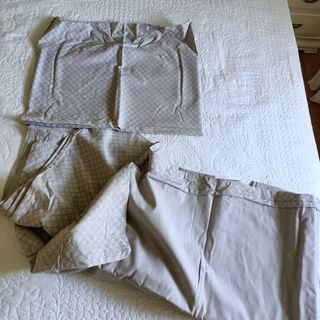 Funda Nórdica Cama 90 Beige/Gris