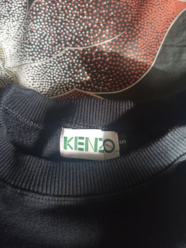 Sudadera Kenzo Negra con Logo Tigre