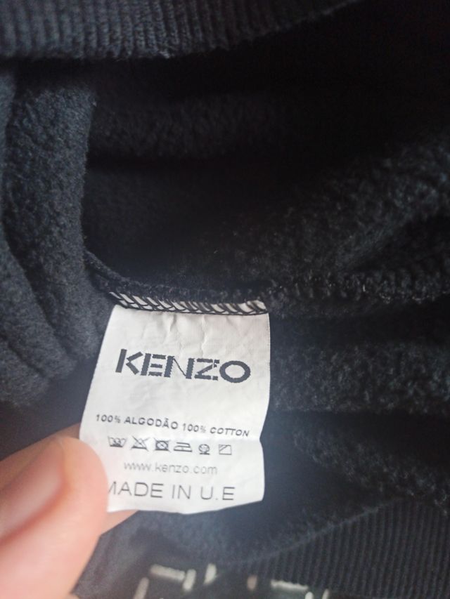 Sudadera Kenzo Negra con Logo Tigre