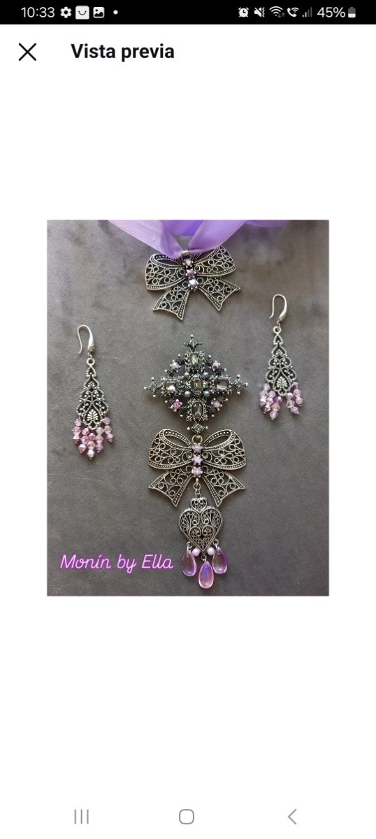 Aderezo Fallera/Huertana Plata Vieja