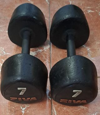 PESAS 2 MANCUERNAS DE 7KG CAUCHO