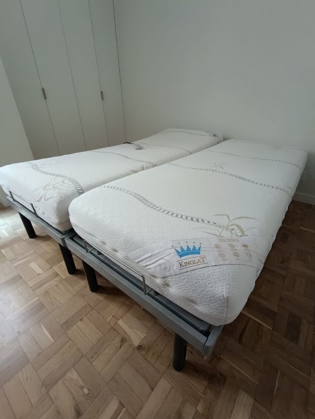 Cama articulada Kinglat 160 cm con colchones