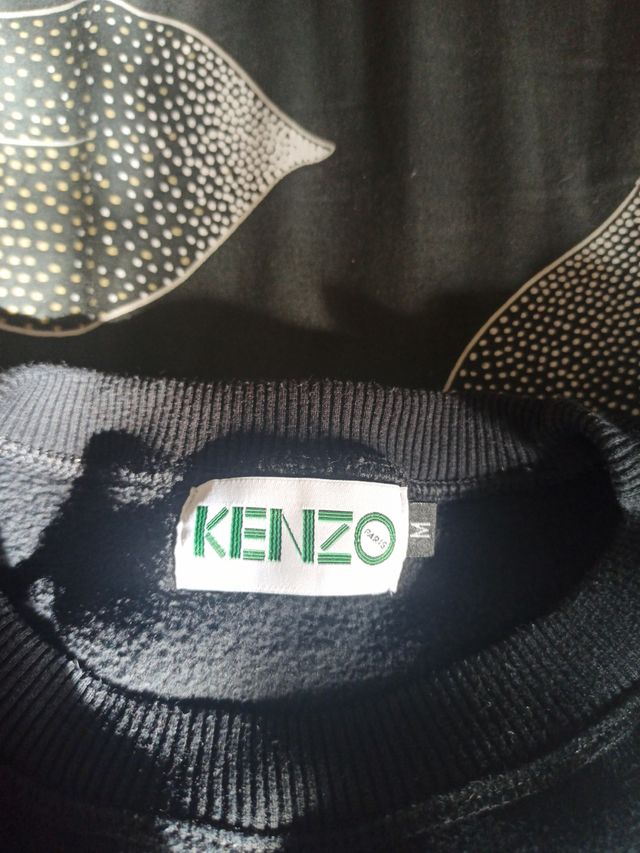 Sudadera Kenzo Negra con Logo Tigre