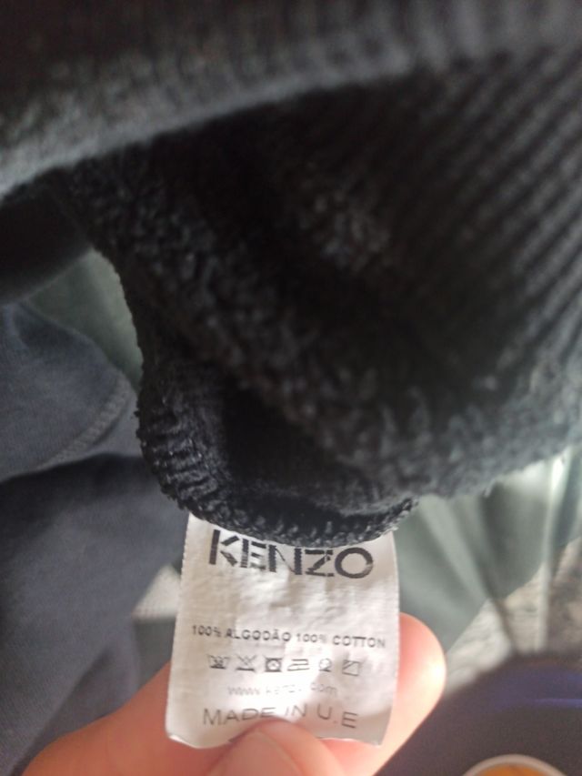Sudadera Kenzo Negra con Logo Tigre