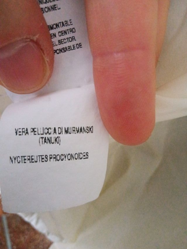 Piumino Luisa Viola Bianco IT52 Cappuccio