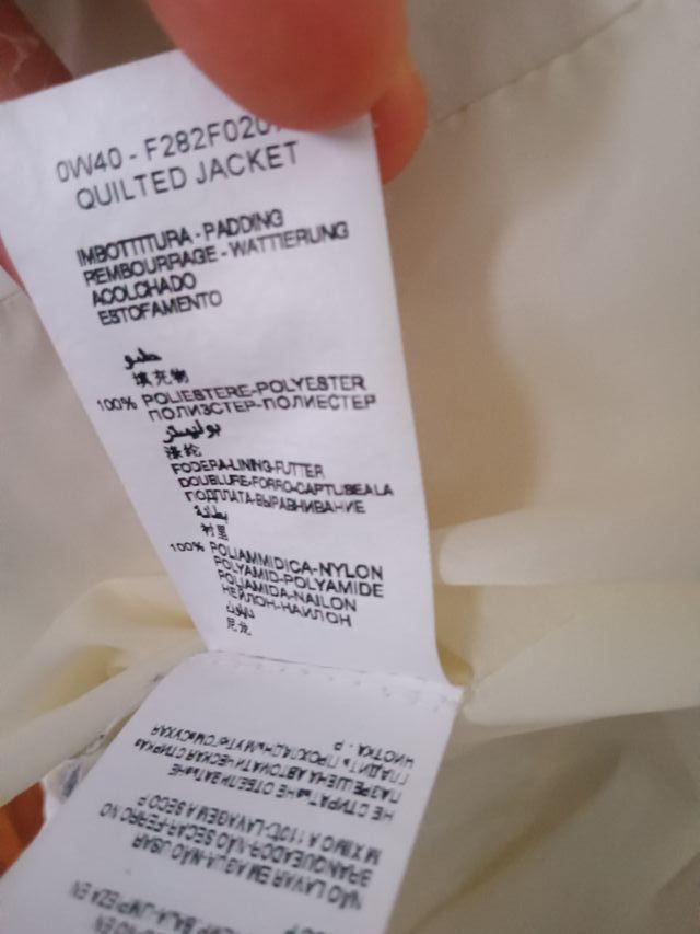 Piumino Luisa Viola Bianco IT52 Cappuccio