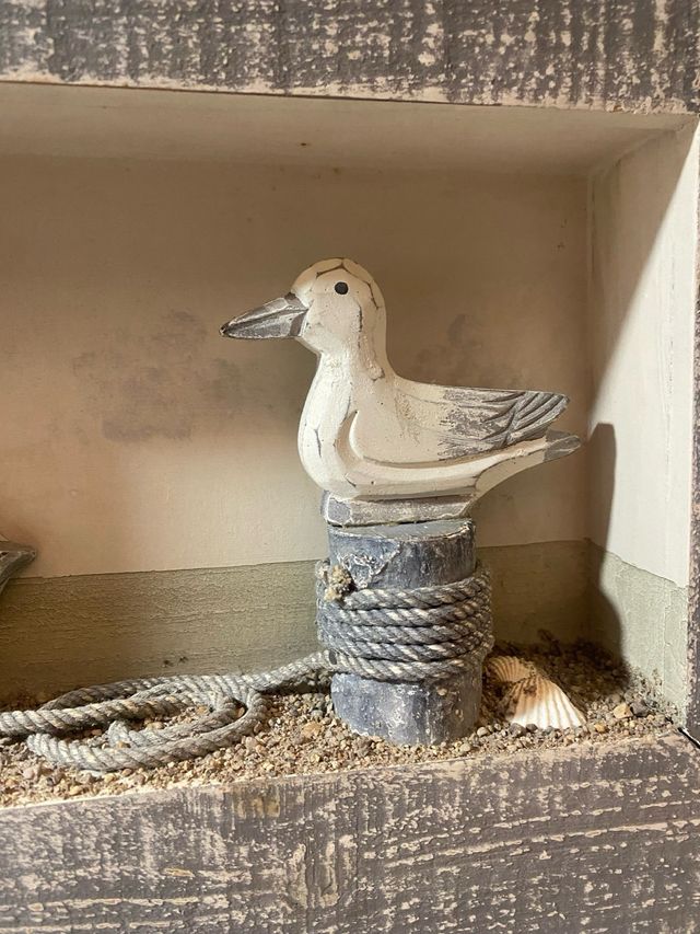 Quadro decorativo gabbiano e barca