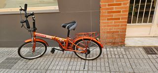 Bicicleta plegable Yogoice roja
