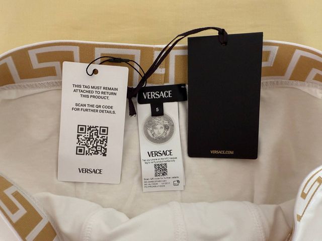 Boxers Versace blanco y dorado nuevo a estrenar