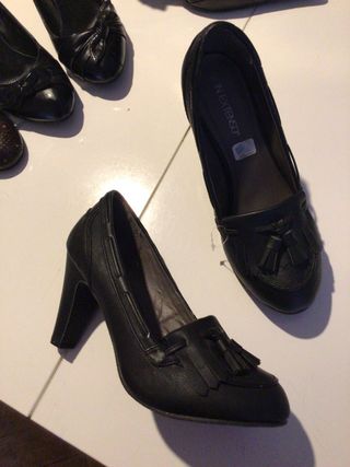 4 Pares Zapatos Tacón Talla 41
