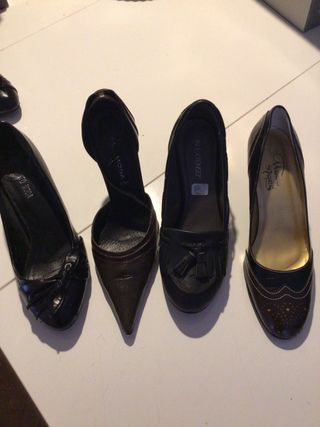4 Pares Zapatos Tacón Talla 41