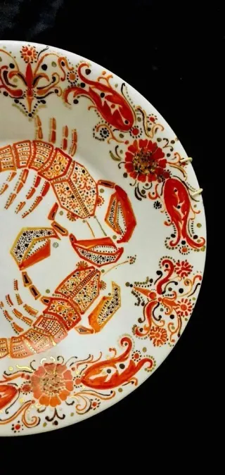 Piatto Bavaria Aragosta Anni '30-'40