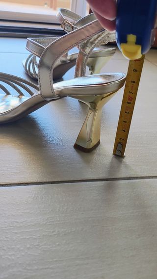 Sandali eleganti oro tacco 37